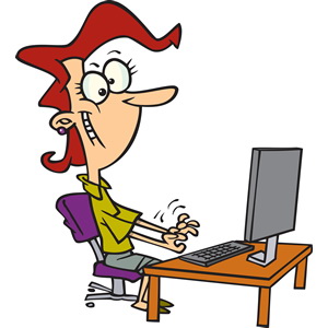 typing-clipart-typing-on-computer