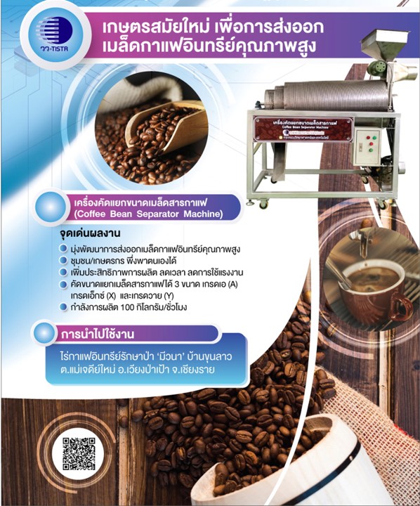 ครื่องคัดแยกขนาดเมล็ดสารกาแฟ
